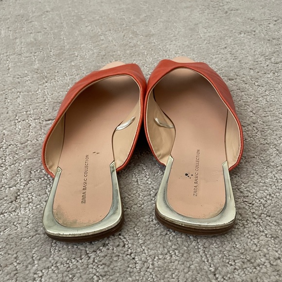 Zara Basic Collection Orange Sandals - Picture 4 of 6